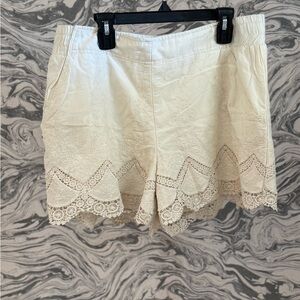 Xhilaration Cream Lace Women's Shorts